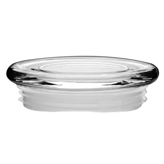 70380 - Large Flat Pressed Lid Case of 72 - Glass