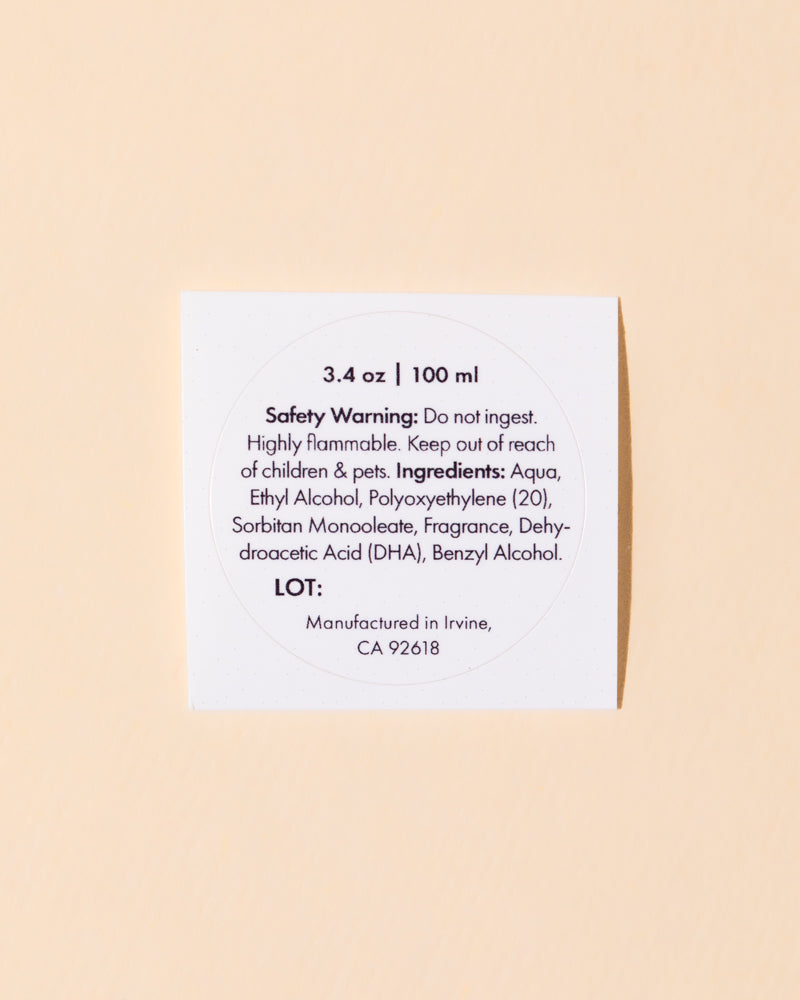 3.4oz private label room spray
