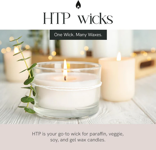 EAP Innovations HTP-105 Candle Making Wicks, Pre-Tabbed, Rigid, Self-Trimming Wicks for Candlemaking, Works with Paraffin, Gel & Vegetable Wax, 8" Length, Pack of 5000