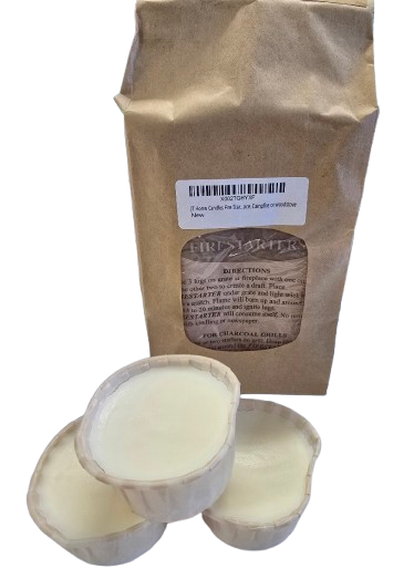 Fire Starters for the grill, fireplace, campfire or woodstove made with recycled materials