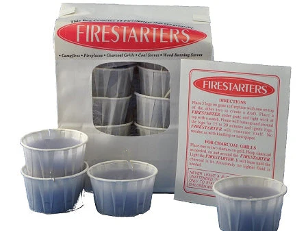 Fire Starters for the grill, fireplace, campfire or woodstove made with recycled materials