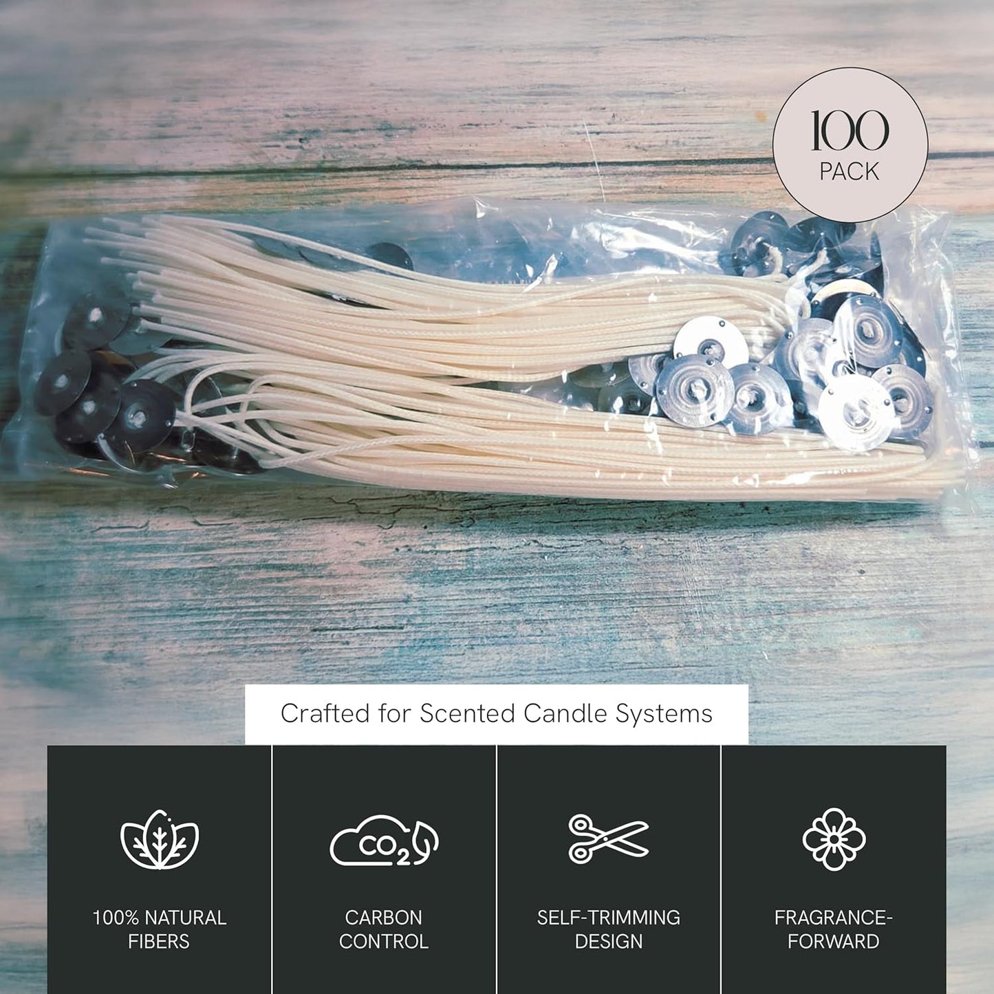 Aroma-Lite Wicks, 6" Length, Pack of 100