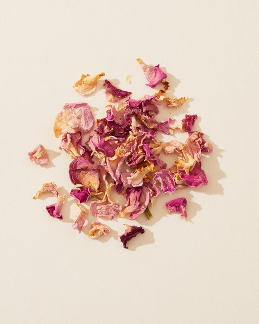 rosebuds & pink petals