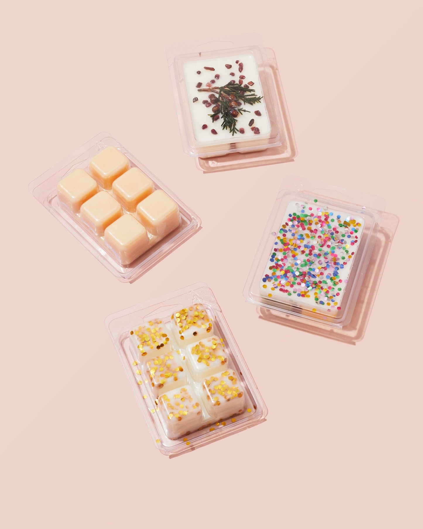 recycled plastic cavity square clamshell - set of 100